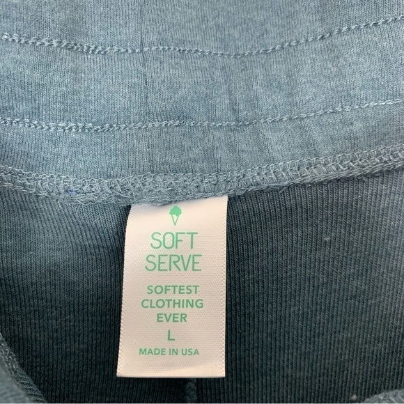 Soft Serve Cloud Cotton Blue Jogger Sweatpants Size Large - Picture 2 of 11